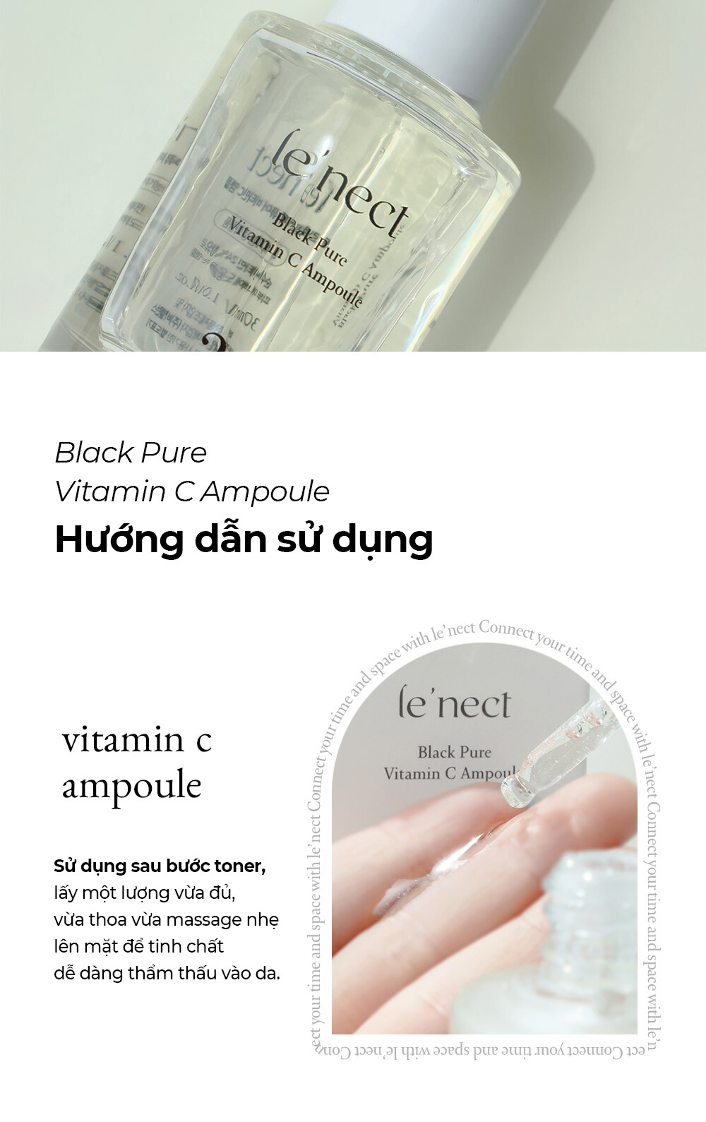 Bb068 Lenect Black Pure Vitamin C Ampoule 14